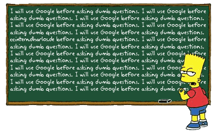 Google f�hrt oft schneller zum Ziel als ein Eintrag im Forum oder eine Anfrage per E-mail